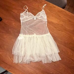 Urban Outfitters Green Sheer Dress